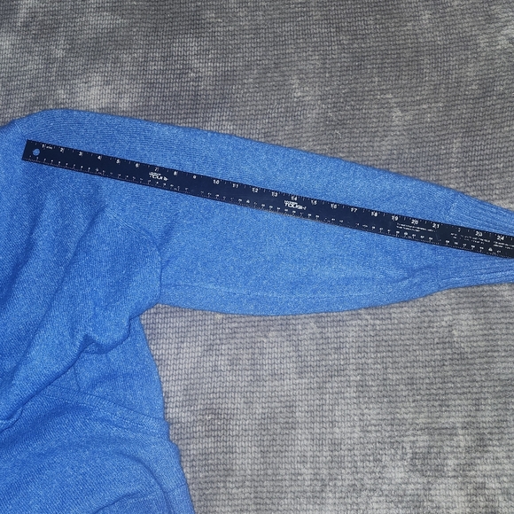 Torrid Faux Wrap Sweater,  Super Soft, Brilliant Blue Sz 4 Plus, Preppy - Picture 7 of 7
